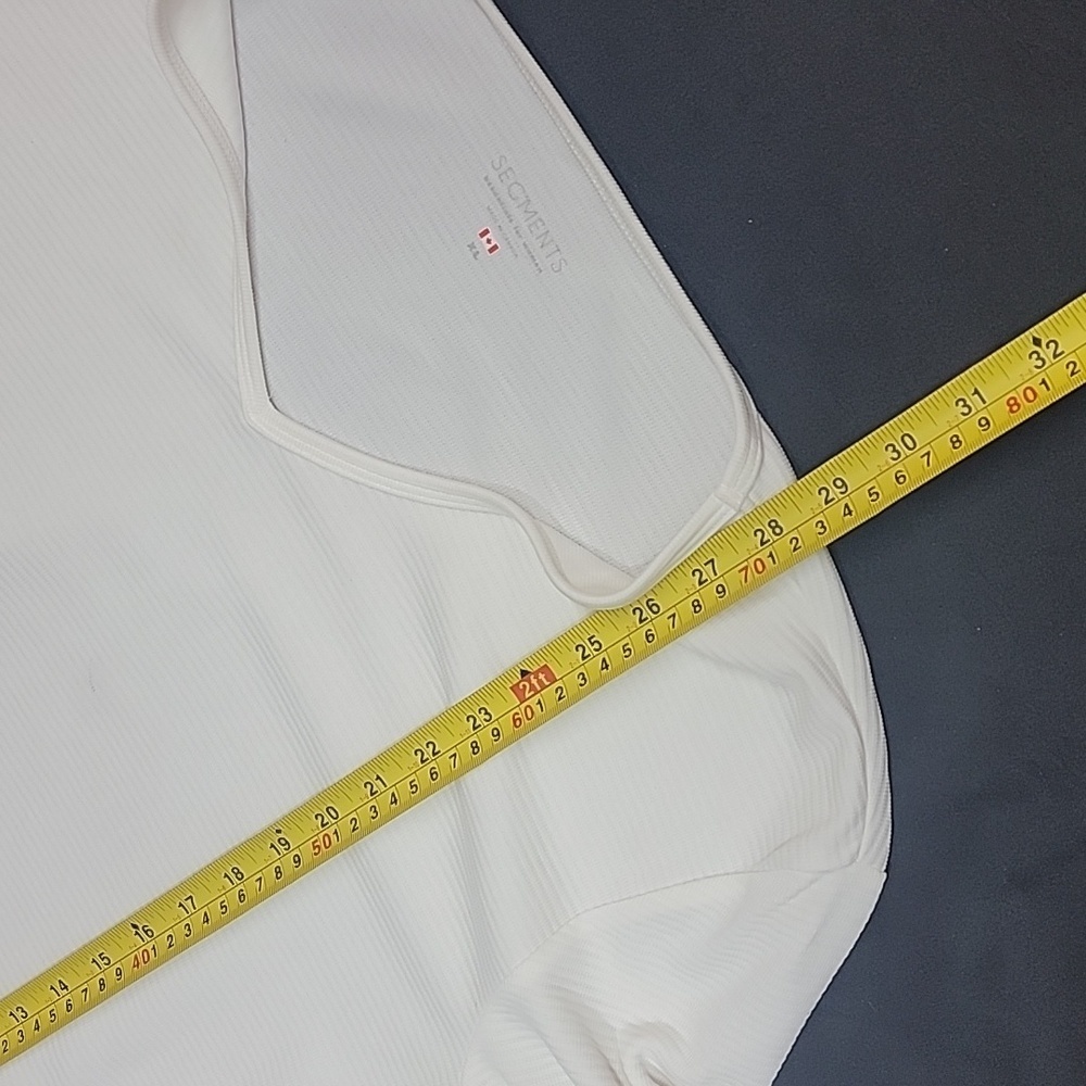 Segments 3/4 Sleeve White Comfy Lightweight Top Size XL - Picture 7 of 9